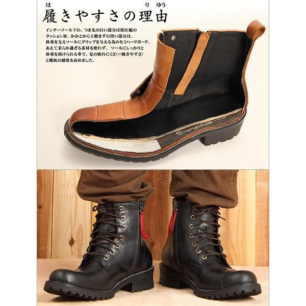 DEGNER（デグナー） HS-B6A シフトガード付レザーZIPブーツ DEGNER