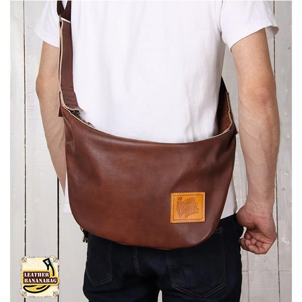 デグナー W-105 レザーボディバッグ バナナ DEGNER W105 LEATHER BODY BAG BANANA 本革 レザーの画像