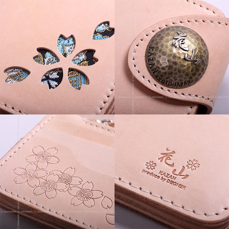 DEGNER デグナー 花山 レザーウォレット W-77K 都桜 W77K