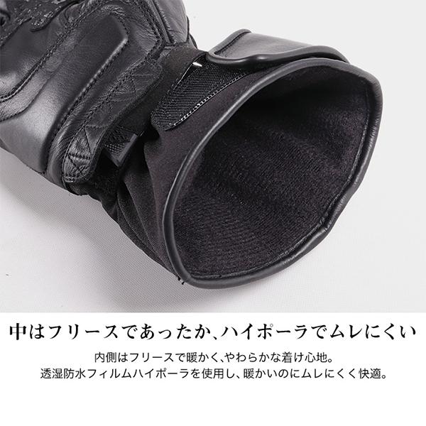 デグナー WG-37 ウィンターグローブ WINTER GLOVES 牛革 透湿防水フィルム 冬用 グローブ WG37 DEGNER｜garager30｜04