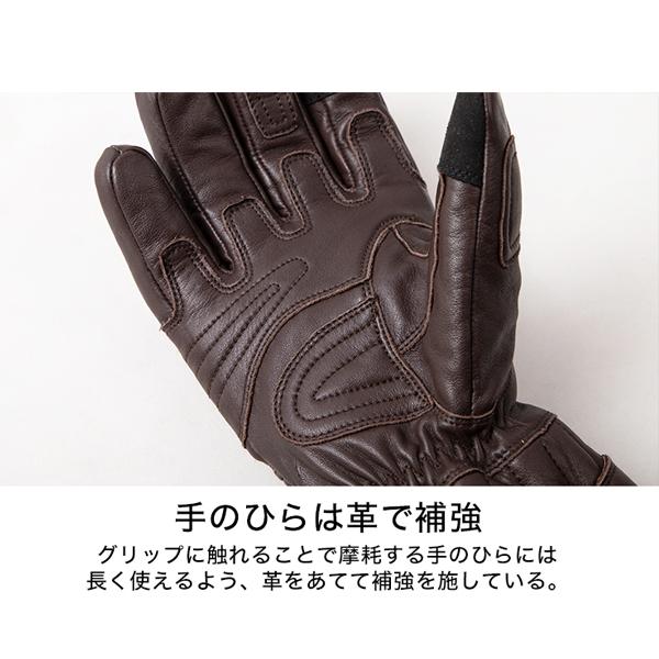 デグナー WG-42 レザーグローブ LEATHER GLOVE 牛革 透湿防水フィルム ウインターグローブ 冬用 グローブ DEGNER｜garager30｜03