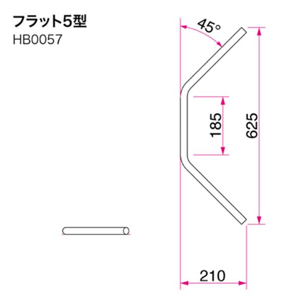 ハリケーン フラット5型 F7 8インチ スチールハンドル クロームメッキhb0057c 01 Hb0057c 01 Garage R30 通販 Yahoo ショッピング