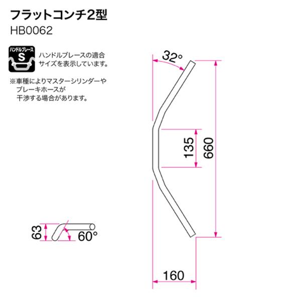 ハリケーン フラットコンチ2型 Φ7/8インチ 22.2mm スチール