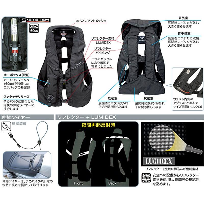 hit-air（ヒットエアー） hit-air MLV-C 一体型エアバッグ ハーネス