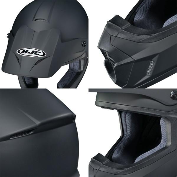 HJC HJC HJH102 CS-MXII SOLID ソリッド セミフラットブラック オフ