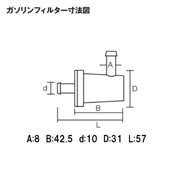 KIJIMA（キジマ） 105-225 ガソリンフィルター ナイロンメッシュ