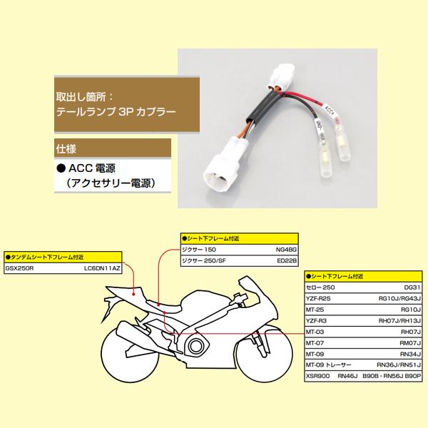 KITACO キタコ 電源取出しハーネス ヤマハ スズキタイプ1 756 KITACO キタコ 電源取出しハーネス ヤマハ スズキタイプ1 756