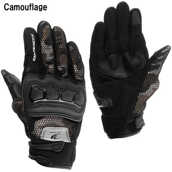 KOMINE コミネ GK-2153 プロテクト3Dメッシュグローブ 06-2153 Protect 3D Mesh Gloves バイク 手袋｜garager30｜06