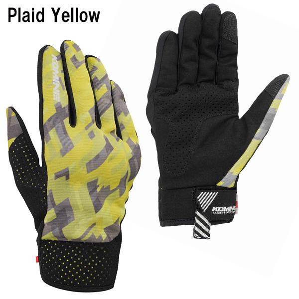 【美品】ライディンググローブ 6点セット コミネ（Komine） GK-233 プロテクトライディングメッシュグローブ 06