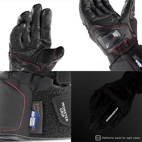 コミネ KOMINE GK-828 AIR GEL Protect W-Gloves プロテクト コミネ KOMINE GK-828 AIR GEL Protect W-Gloves プロテクト