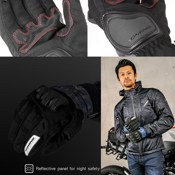 コミネ KOMINE GK-834 Protect W-Gloves プロテクトウィンター コミネ KOMINE GK-834 Protect W-Gloves プロテクトウィンター