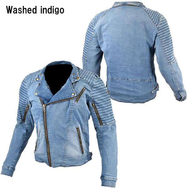 バイクウェア・装備 JK-154 Protect Denim Double Jacket 5XL コミネ（Komine） JK-154 プロテクトデニムダブルジャケット 5XLB