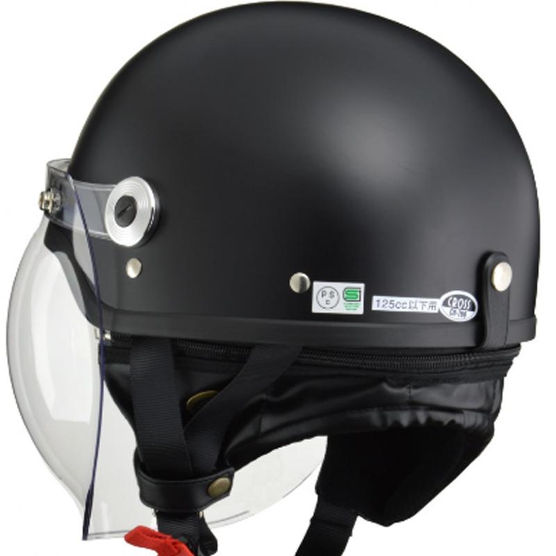 リード工業 LEAD CROSS CR-760 ハーフヘルメット 開閉式バブルシールド