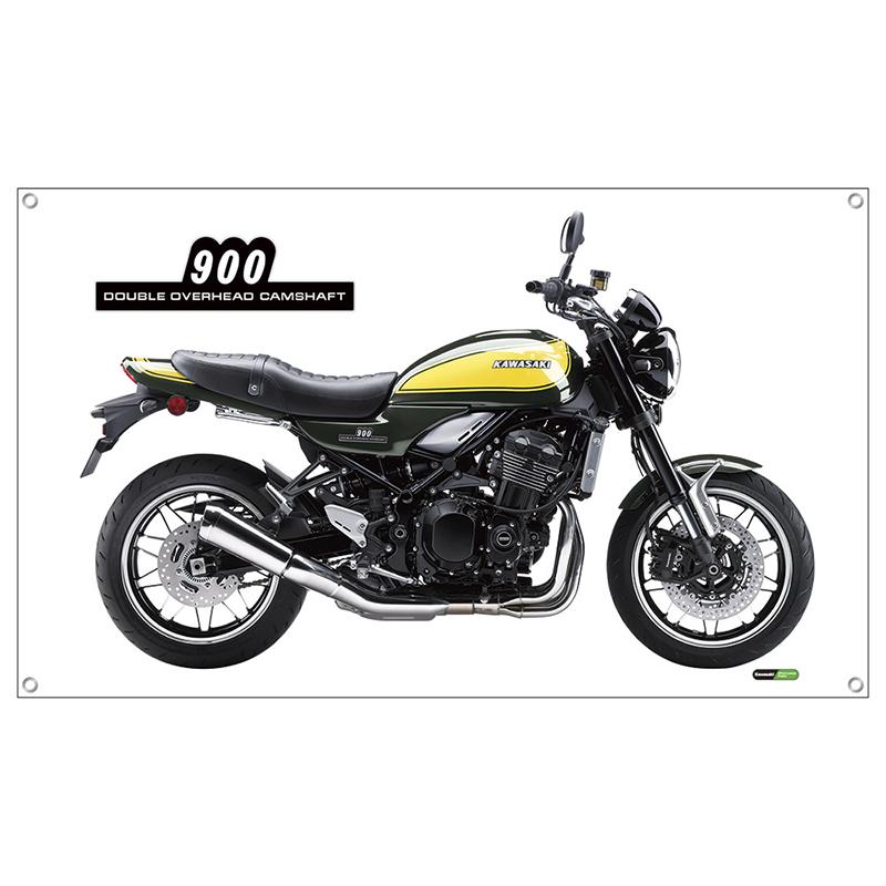 Kawasaki Z900RS 特大フラッグ 1500×900×2mm バナー カワサキ