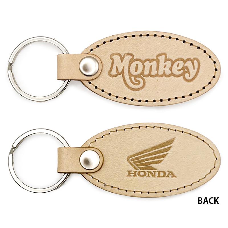 Honda Monkey デカールロゴ 国産レザーキーホルダー ホンダ Honda Monkey デカールロゴ 国産レザーキーホルダー ホンダ