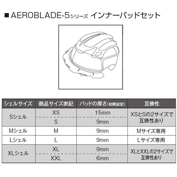 OGK kabuto AEROBLADE-5 補修パーツ インナーパッド AEROBLADE5 エアロブレード5 内装 オージーケー カブト :ogk-aeroblade5innerpad:Garage  R30 - 通販 - Yahoo!ショッピング