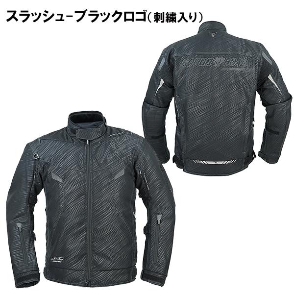 ラフ＆ロード RR7251 エアベントライディングジャケット スラッシュ-ブラックロゴ 刺繍入り ラフアンドロード ROUGH＆ROADの画像