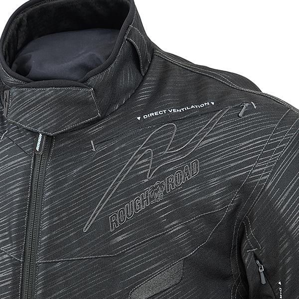 ラフ＆ロード RR7251 エアベントライディングジャケット スラッシュ-ブラックロゴ 刺繍入り ラフアンドロード ROUGH＆ROADの画像