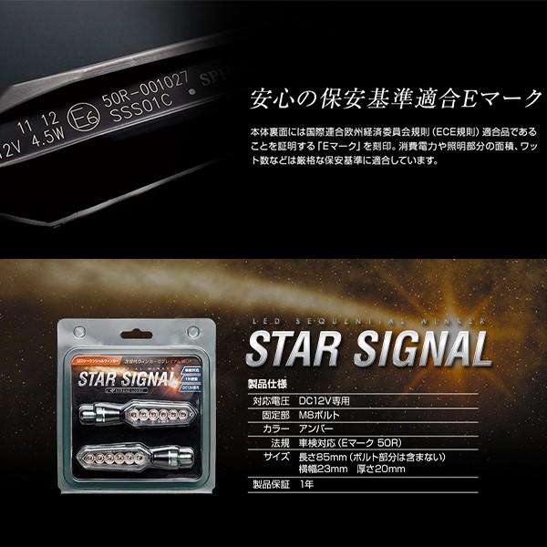 SPHERE LIGHT スフィアライト SSS01C LEDシーケンシャルウィンカー STAR SIGNAL クリアーレンズ スモークレンズ 流れる  ウインカー