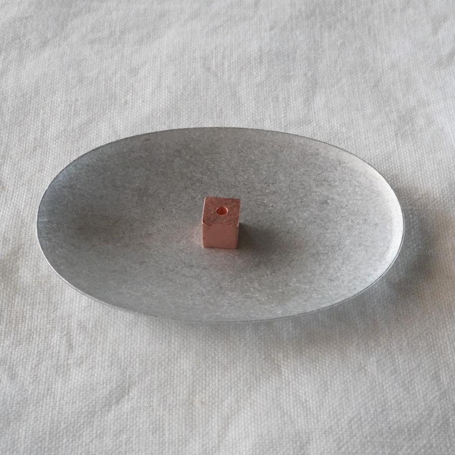 香立て 香皿 セット インセンスホルダー 金属製 アルミ × コッパ