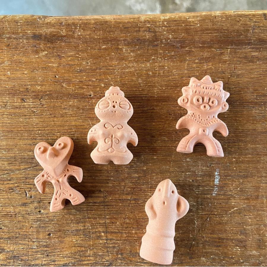 箸置き 土偶 埴輪 古代シリーズ 美濃焼 ベージュ クリックポスト同梱