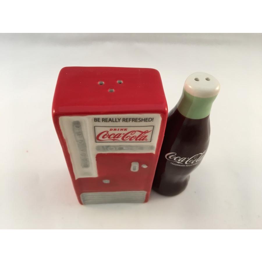 ソルト ＆ ペッパー スパイスボトル  Coca-Cola コカ・コーラ 自販機 コーラボトル｜garagesale｜05