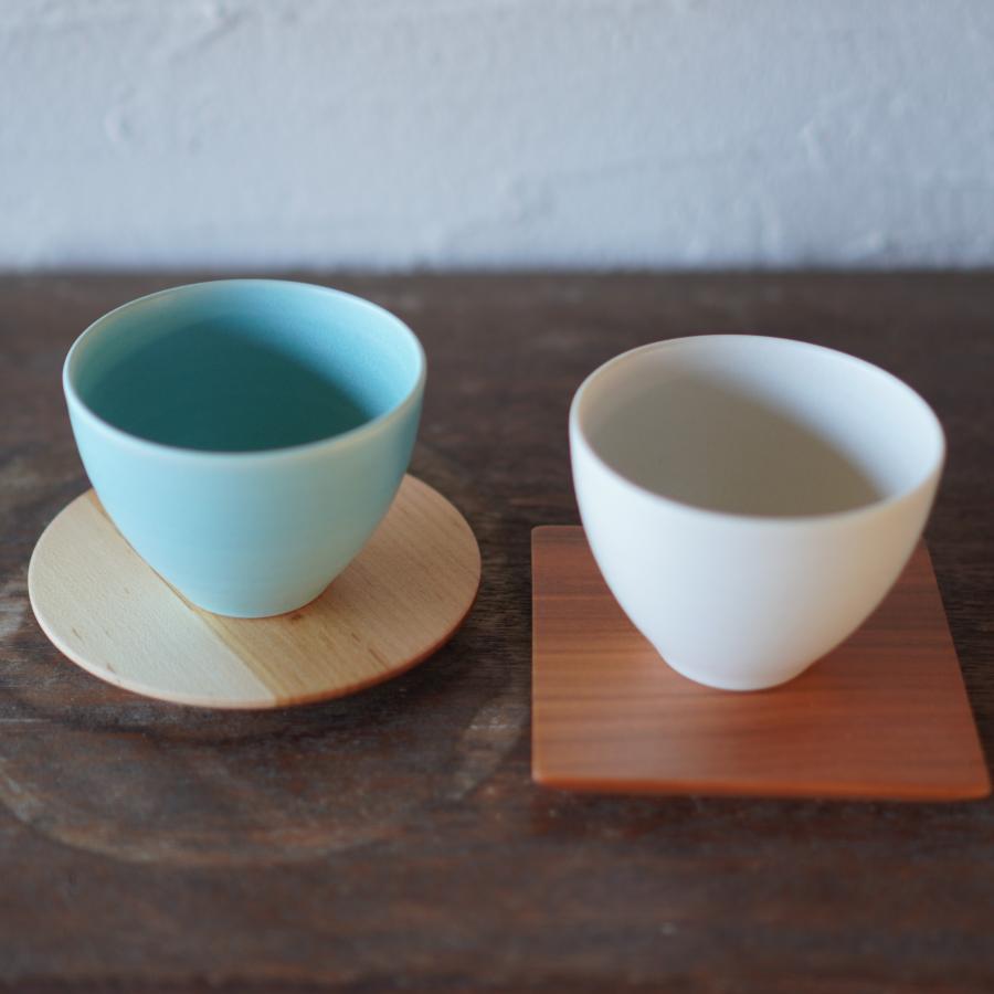 結 YUI 湯呑み フリーカップ 茶器 美濃焼 浅葱 白 シンプル ロロ SALIU