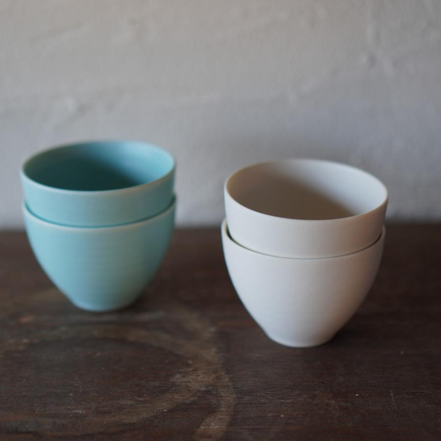 結 YUI 湯呑み フリーカップ 茶器 美濃焼 浅葱 白 シンプル ロロ SALIU