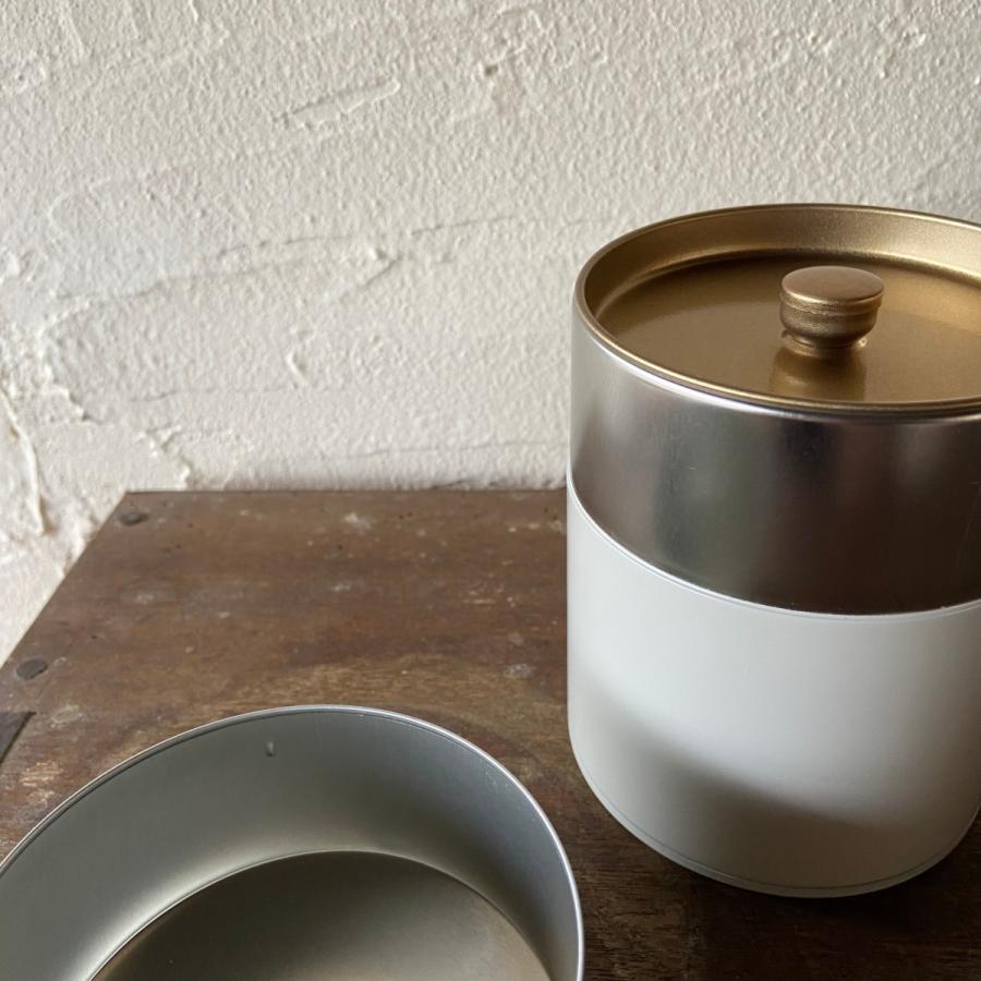 茶筒 茶缶 キャニスター シンプル 白 200g  日本製 SALIU｜garagesale｜02