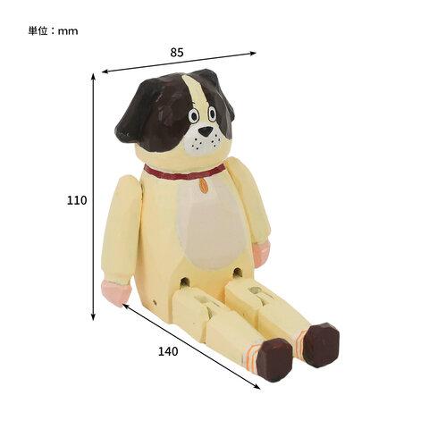 Creer 人形 木製 フィギア 置物 オブジェ 動物 うさぎ 犬 クマ