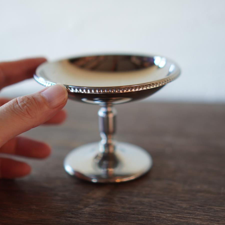 アイスクリームカップ プリンカップ デザート ステンレス製 脚付き