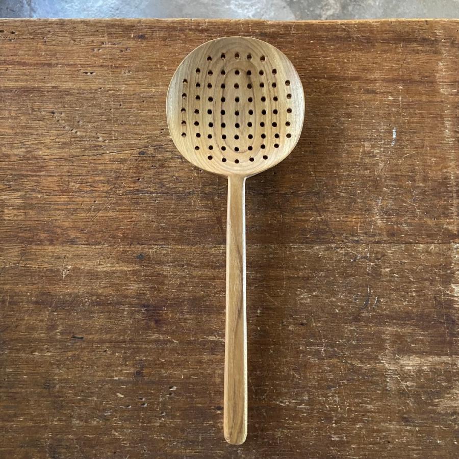 ラオス レードル 楕円穴あきレードル 丸穴あきレードル クリックポスト