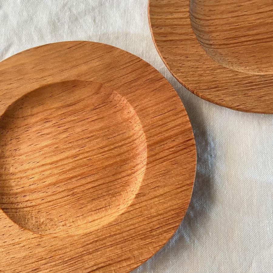 木製 円形 焦茶色 菓子器 木製 円形焦茶色菓子器