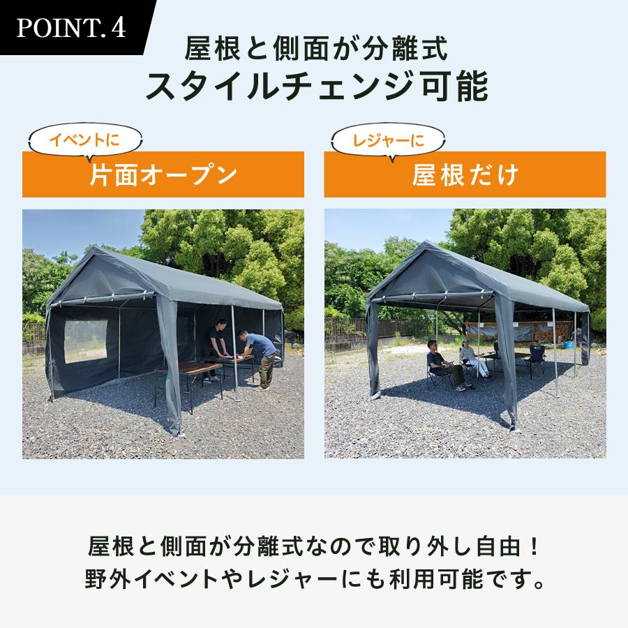 ALL GUARD ガレージテント 3×6m カバー カーポート パイプ車庫 ALL GUARD ガレージテント 3×6m カバー カーポート パイプ車庫