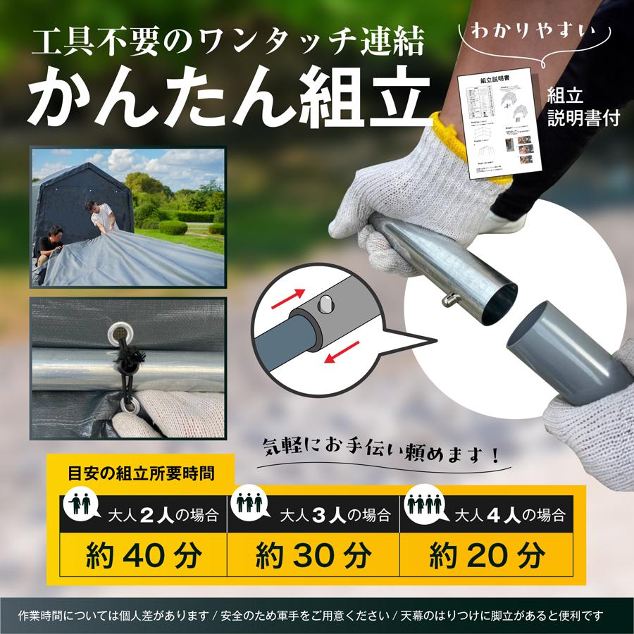 ALL GUARD square ガレージテント 3x3m カバー サイクルハウス ALL GUARD square ガレージテント 3x3m カバー サイクルハウス