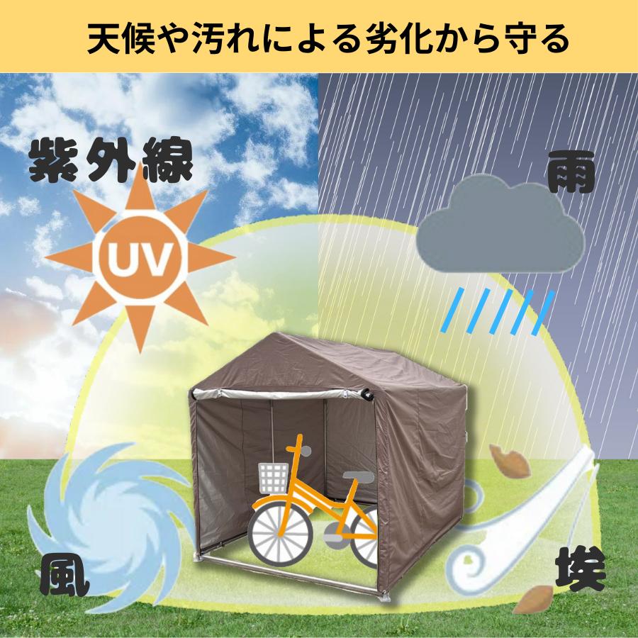 ALL GUARD mini 1.6x2.2m ガレージテント サイクルハウス 3台 4 ALL GUARD mini 1.6x2.2m ガレージテント サイクルハウス 3台 4