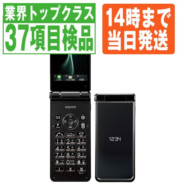 AQUOS 601SH ケータイ2 ブラック SIMフリー 中古 ガラケー 本体 良品