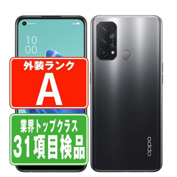 A103OP OPPO Reno5A シルバーブラック SIMフリー ワイモバイル 中古 