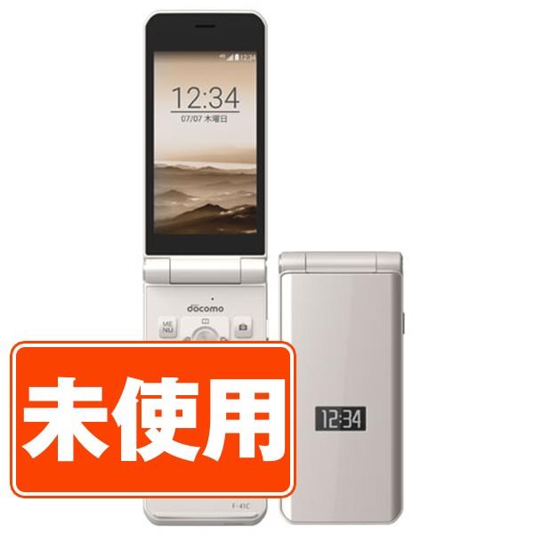 美品 docomo ガラケー arrows F-41C ゴールド arrows 新古品 F-41C ケータイ ベーシック ゴールド SIMフリー