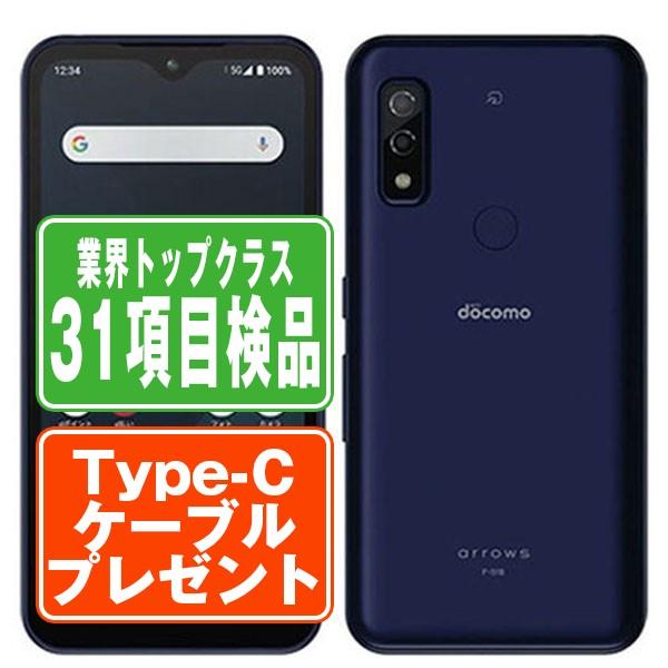arrows 　 スマホ F-51B 本体 動作確認済み 富士通（FUJITSU） F-51B arrows We ネイビー SIMフリー ドコモ 中古