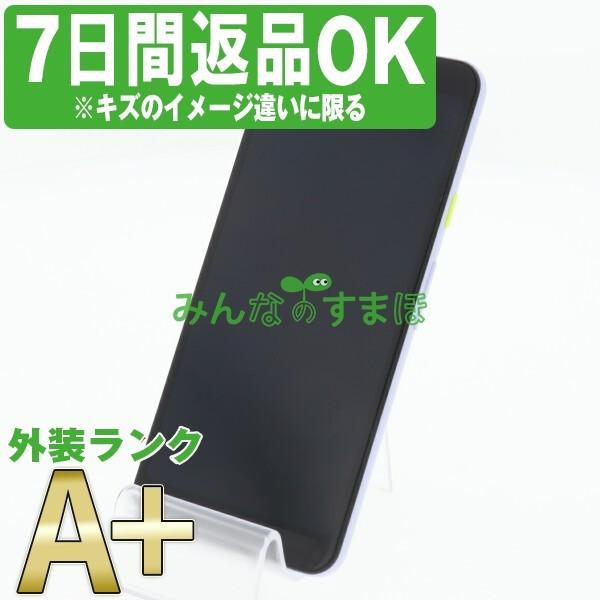 7日間返品OK ソフトバンク Google Pixel 3a Purple-ish SIMフリー 中古 本体 ほぼ新品 スマホ あすつく gp3asbpu9mtm｜garakei