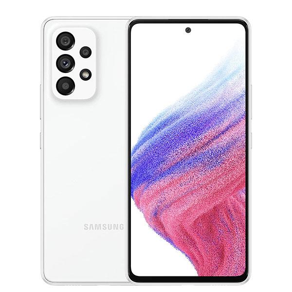 Samsung Galaxy A53 au 版SIMフリー 本体 (焼けあり) 新品 未使用 SCG15 Galaxy A53 5G オーサム ホワイト SIMフリー au