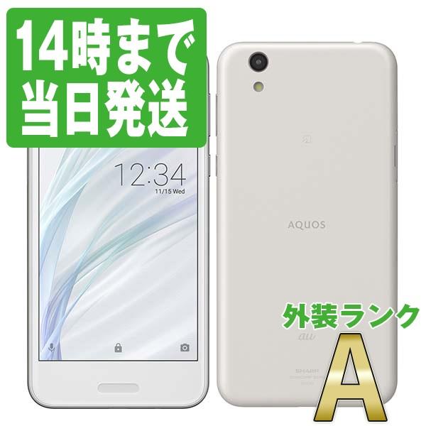 AQUOS SHV40 sense シルキーホワイト au SIMフリー 中古 スマホ 本体