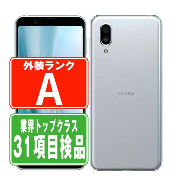 AQUOS SHV46 sense3 plus サウンド ホワイト SIMフリー au 中古 スマホ