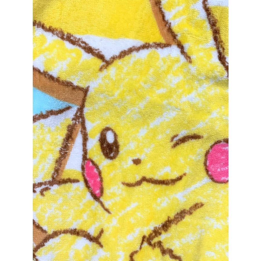 巻きタオル 80 ポケモン ピカチュウ イーブイ バスタオル ビーチタオル 粧美堂 アウトドア レジャー キッズ 幼稚園 最安値挑戦 お着換え 水泳 プール 小学校