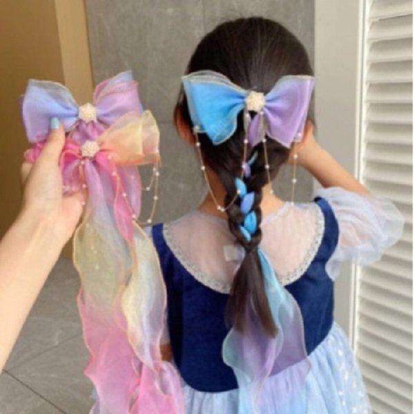子供 ヘアクリップ リボン キッズ 女の子 髪飾り ヘアアクセサリー 