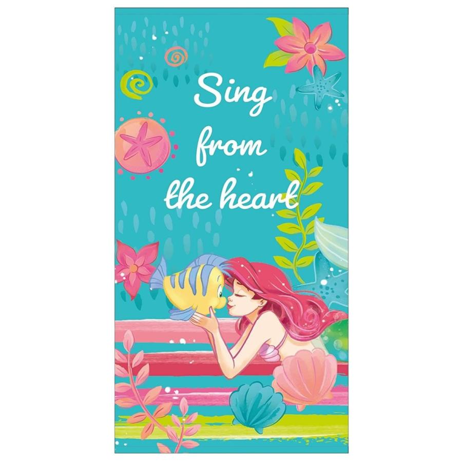 追跡可能メール便1点まで可 大判バスタオル プールグッズ リトルマーメイド 22年版 大判 アリエル バスタオル ディズニー タオル