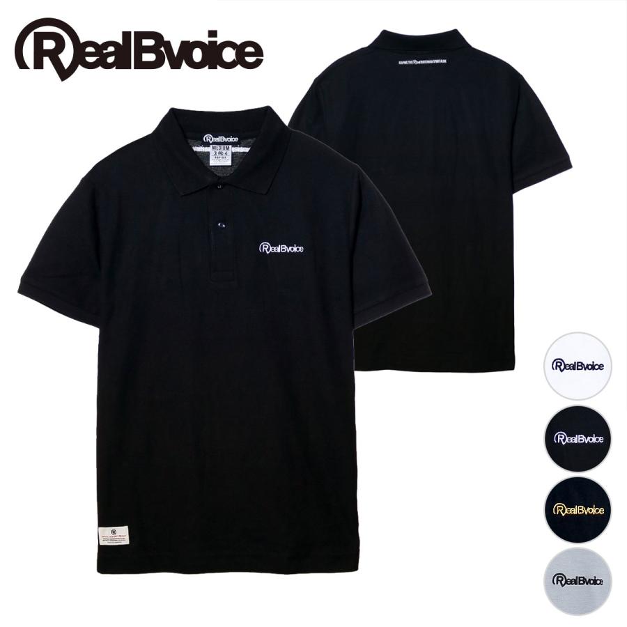 RealBvoice【リアルビーボイス】 BASIC LOGO POLO SHIRT ポロシャツ 半袖 メンズ｜garakuta-ga