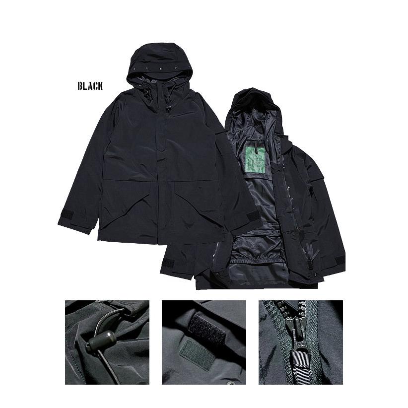 HOUSTON（ヒューストン） 50311 ECWCS PARKA / BLACK 黒 ブラック 