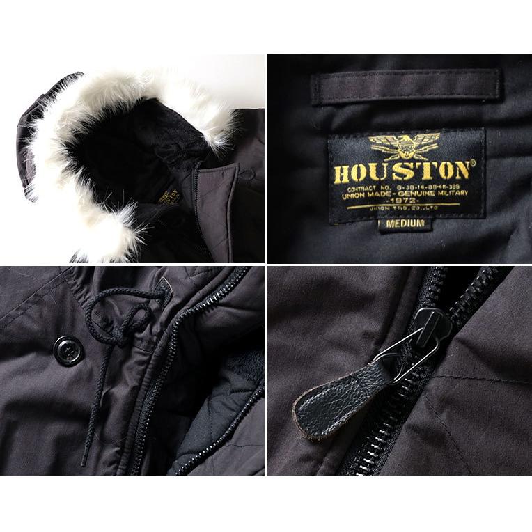 HOUSTON ヒューストン 51110 N-3B FLIGHT JACKET ブラック 黒 フライト 